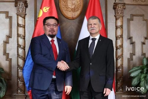 УИХ-ын дарга Г.Занданшатар Унгар Улсын Үндэсний Ассамблейн дарга Көвер Ласлотай хэлэлцээ хийлээ