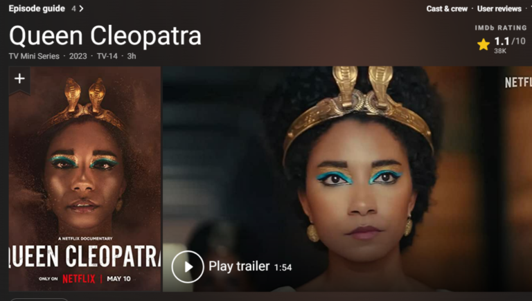 “Netflix”-н Клеопатра хатны баримтат кино бүх цаг үеийн хамгийн бага үнэлгээтэй бүтээлүүдийн нэг болов