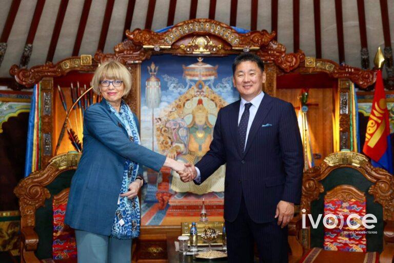 Монгол Улсын Ерөнхийлөгч У.Хүрэлсүхэд Европын аюулгүй байдал, хамтын ажиллагааны байгууллагын Ерөнхий нарийн бичгийн дарга бараалхав