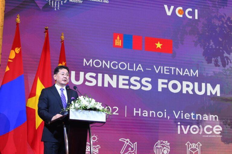 Монгол-Вьетнамын бизнес форум Ханой хотноо боллоо
