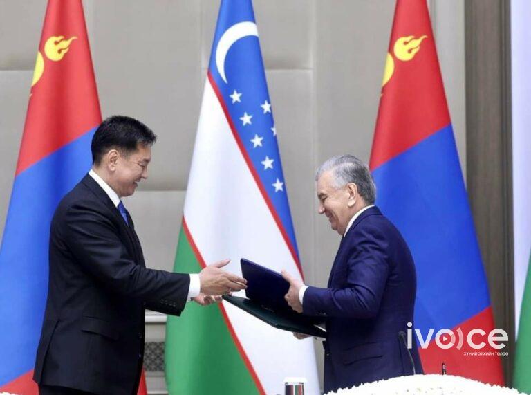 Монгол, Узбекистаны харилцаа, хамтын ажиллагааны баримт бичгүүдэд гарын үсэг зурлаа