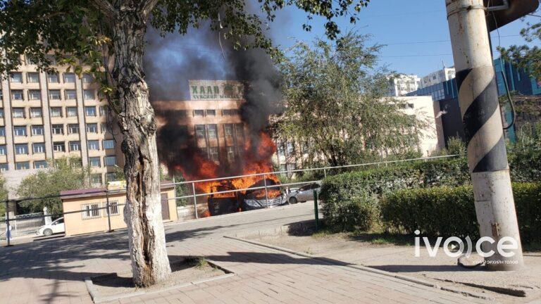 “Альфард” загварын автомашин шатаж байсныг унтраажээ